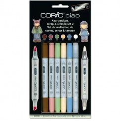 copic ciao karten gestalten, scarp & stempelset